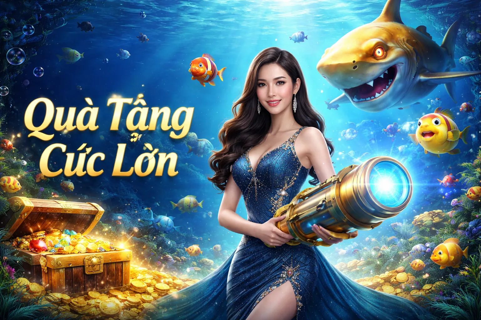 Hình ảnh chính trò chơi bắn cá XSĐP Quay Thử